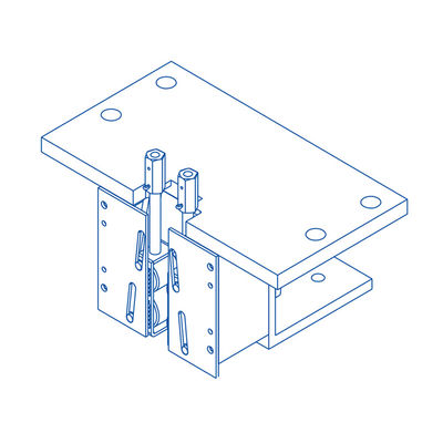 ≤0.63M/S Speed Elevator Spares Instantaneous Safety Gear Lift Safety Devices