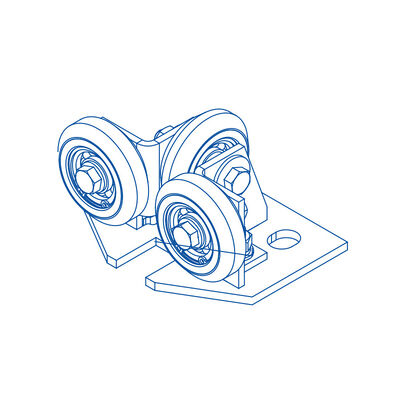 أحذية توجيه الأسطوانة الثابتة المصنوعة من مادة البولي يوريثين/المطاط، قطع غيار إصلاح المصاعد