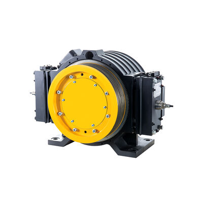 450-630 كجم تحميل 1.0 ~ 1.75 م / ث سرعة رفع آلة الجر مع كتلة الفرامل لقطع غيار المصاعد