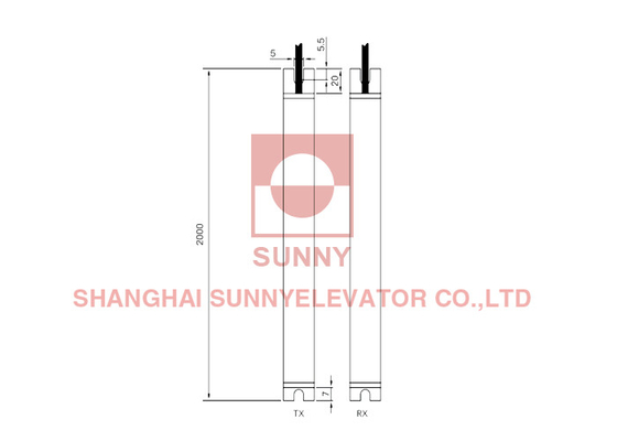SN-SFT-340 الستار الضوئي المنزلي مع 40 زوج من الديودات للكشف الدقيق في المصاعد
