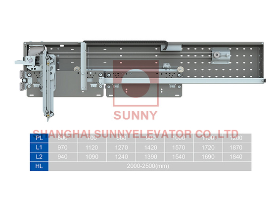 600~1200mm HL 2 لوحة جانب فتح Pm عامل باب متزامن