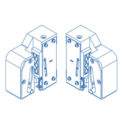 أجهزة سلامة المصعد عرض السكة الحديدية 9/10/14/15.88/16mm مصعد معدات السلامة التقدمية