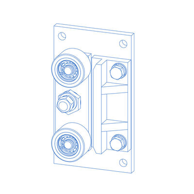 حقيبة الظهر الأحذية المرشدة بالدراجات مكونات الرفع أجزاء مع عرض 10/16 ملم للسكك الحديدية المرشدة