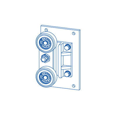 حقيبة الظهر الأحذية المرشدة بالدراجات مكونات الرفع أجزاء مع عرض 10/16 ملم للسكك الحديدية المرشدة
