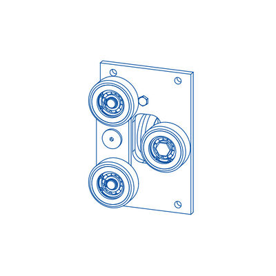 حقيبة الظهر الأحذية المرشدة بالدراجات مكونات الرفع أجزاء مع عرض 10/16 ملم للسكك الحديدية المرشدة
