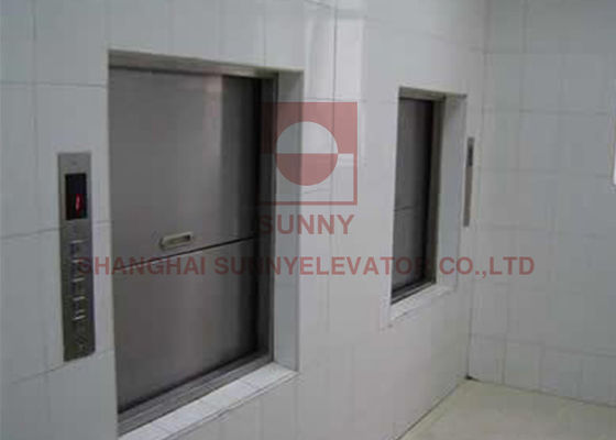 مصعد Dumbwaiter لرفع البضائع مع حمولة 100-300 كجم وسرعة 0.4 م / ث وفتح باب 700 × 1000 مم
