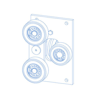 حقيبة الظهر الأحذية المرشدة بالدراجات مكونات الرفع أجزاء مع عرض 10/16 ملم للسكك الحديدية المرشدة